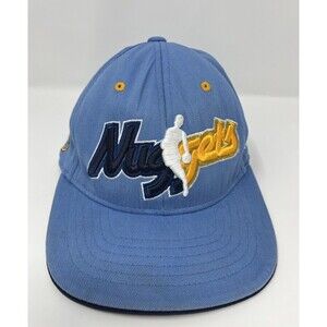 Vintage Adidas Denver Nuggets Kids Hat Cap Baby Blue Youth NBA Basketball Rare